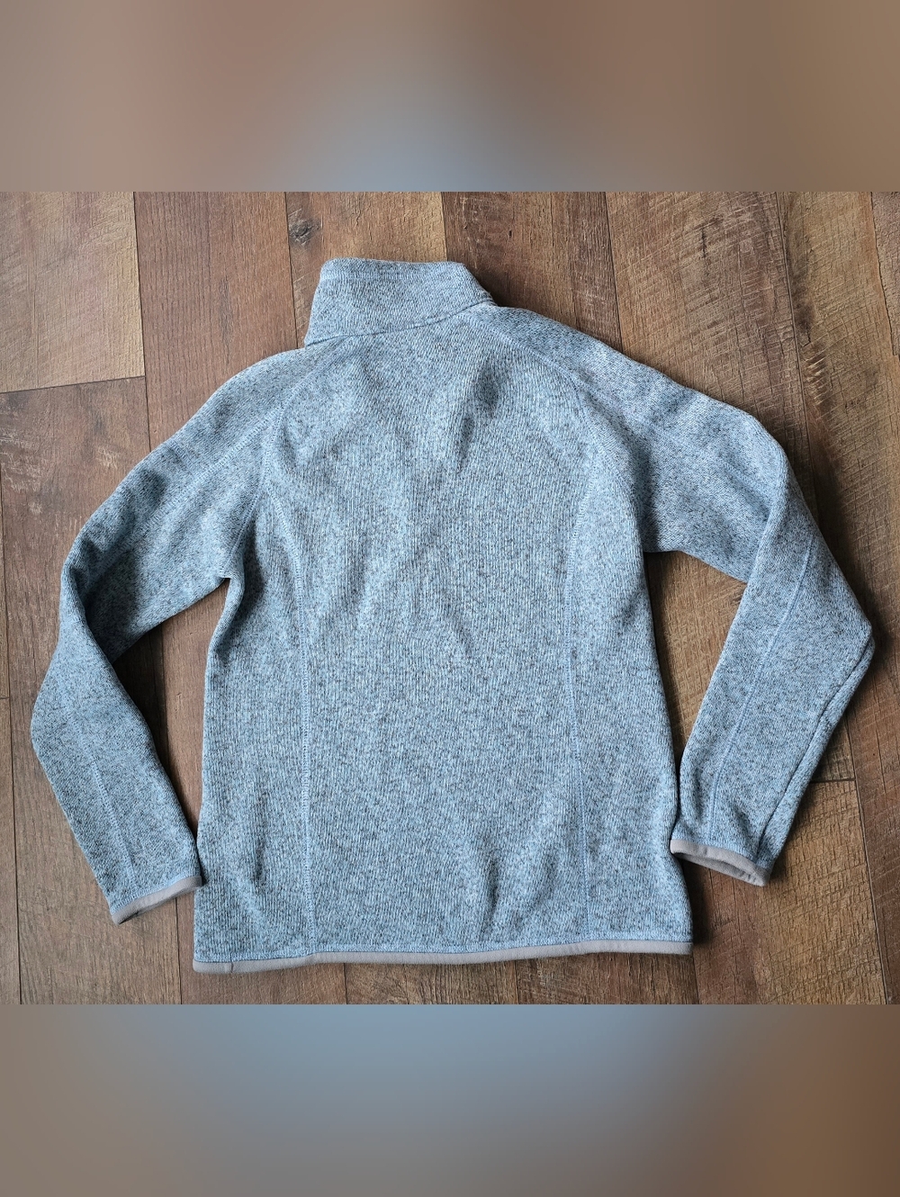 Patagonia Womens Heather Blue Half-Zip Pullover Size Small - Picture 2 of 4